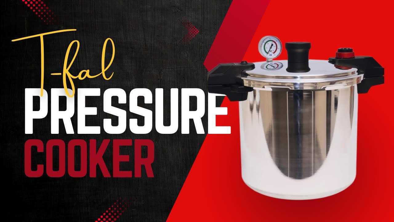 T-fal Pressure Cooker Aluminum Pressure Canner, 22 Quart, 3 PSI Settings