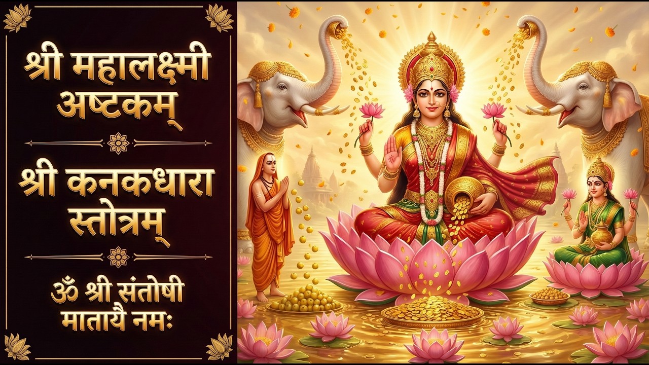 श्री महालक्ष्मी अष्टकम् | कनकधारा स्तोत्रम् | संतोषी माता | Maa Lakshmi Bhajan | Sanjeevani Dhara