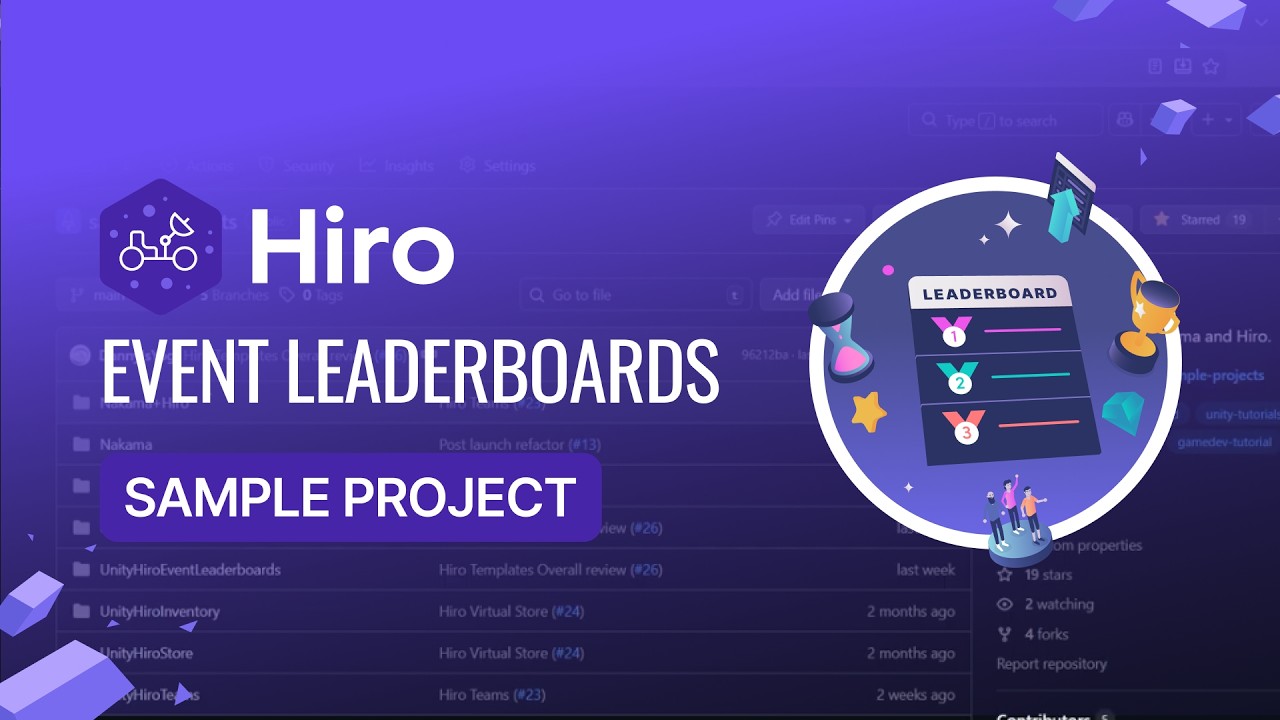 Hiro Event Leaderboards | Sample Project
