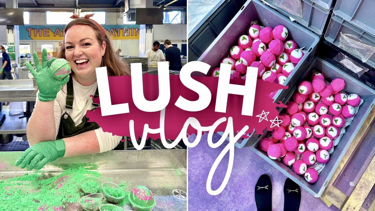 LUSH FACTORY TOUR! 🫧 🏭 behind-the-scenes, BIG haul & spa facial 💆‍♀️ Original Lush Store Poole 🧴
