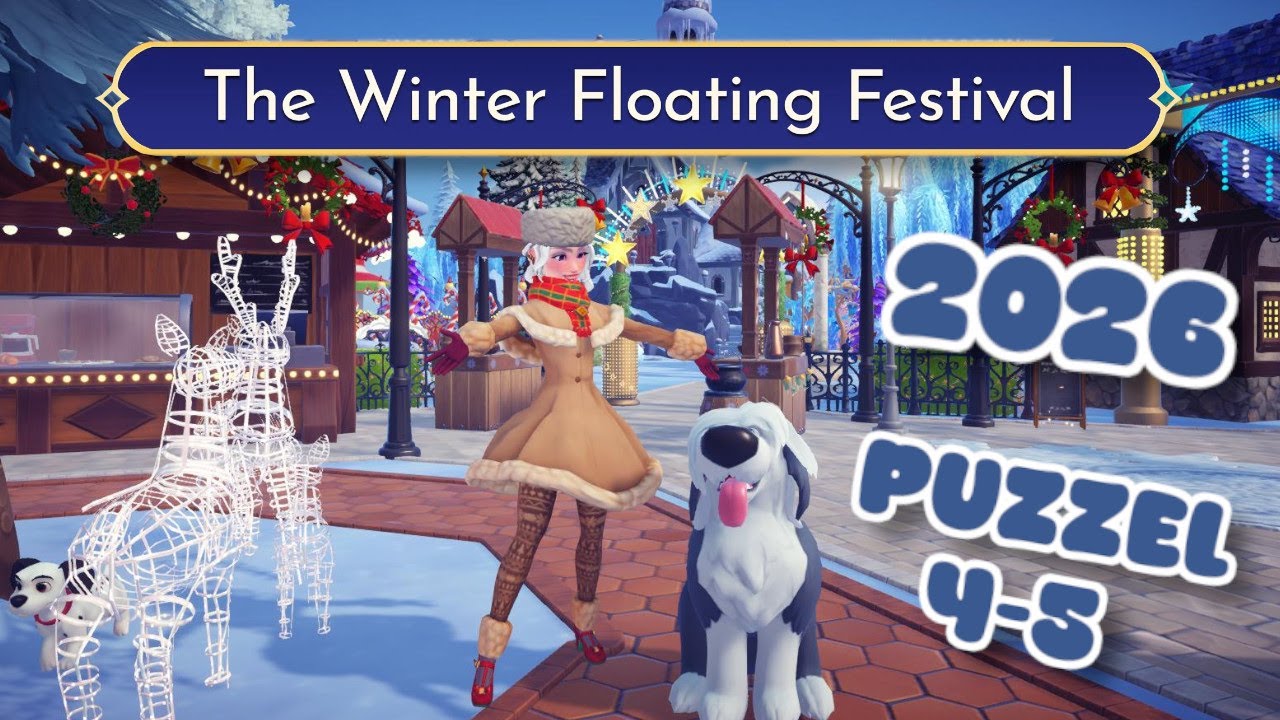 The Winter Floating Festival Puzzel 4-5 Walkthrough Event Guide:2026 | Disney Dreamlight Valley