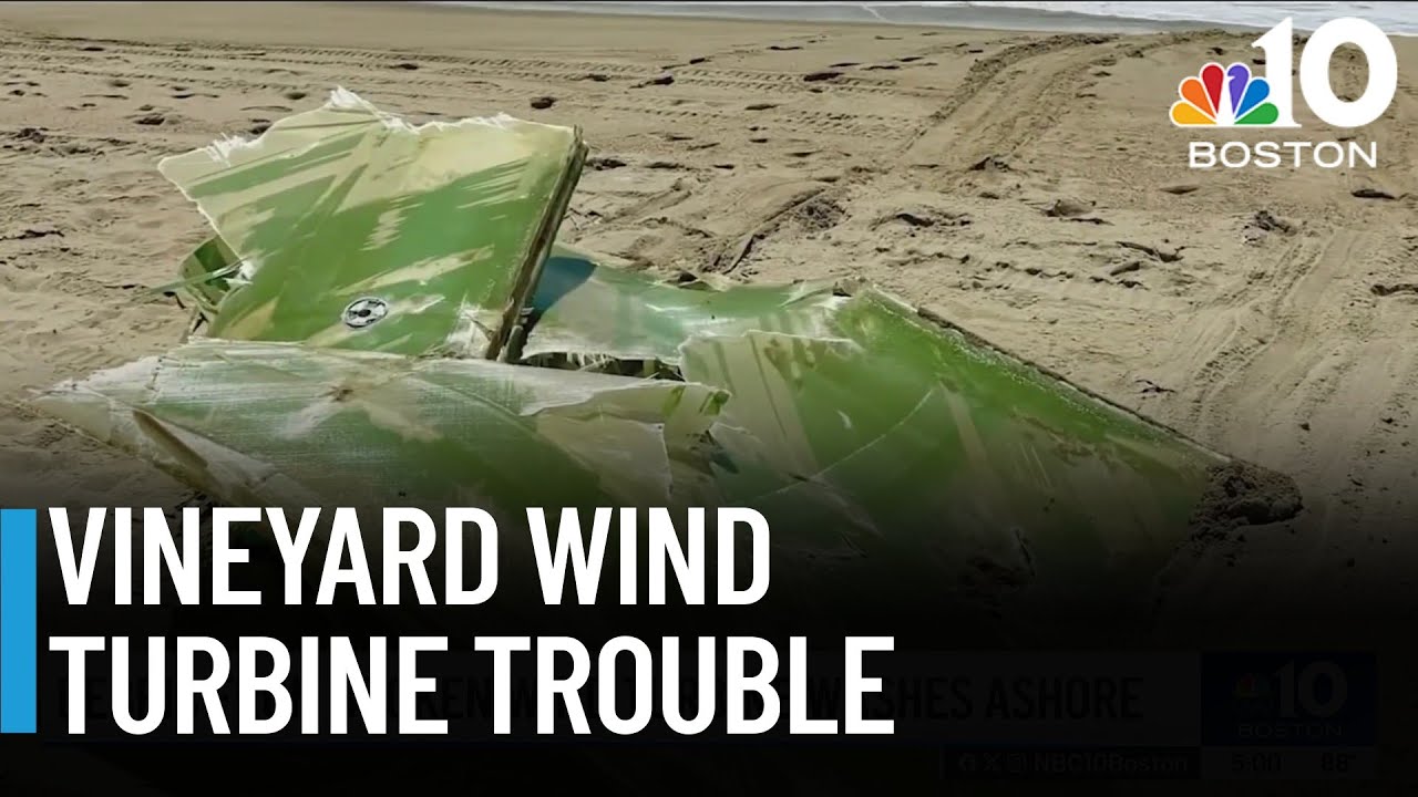 A 'significant part' of a Vineyard Wind turbine blade has fallen into the ocean off Nantucket