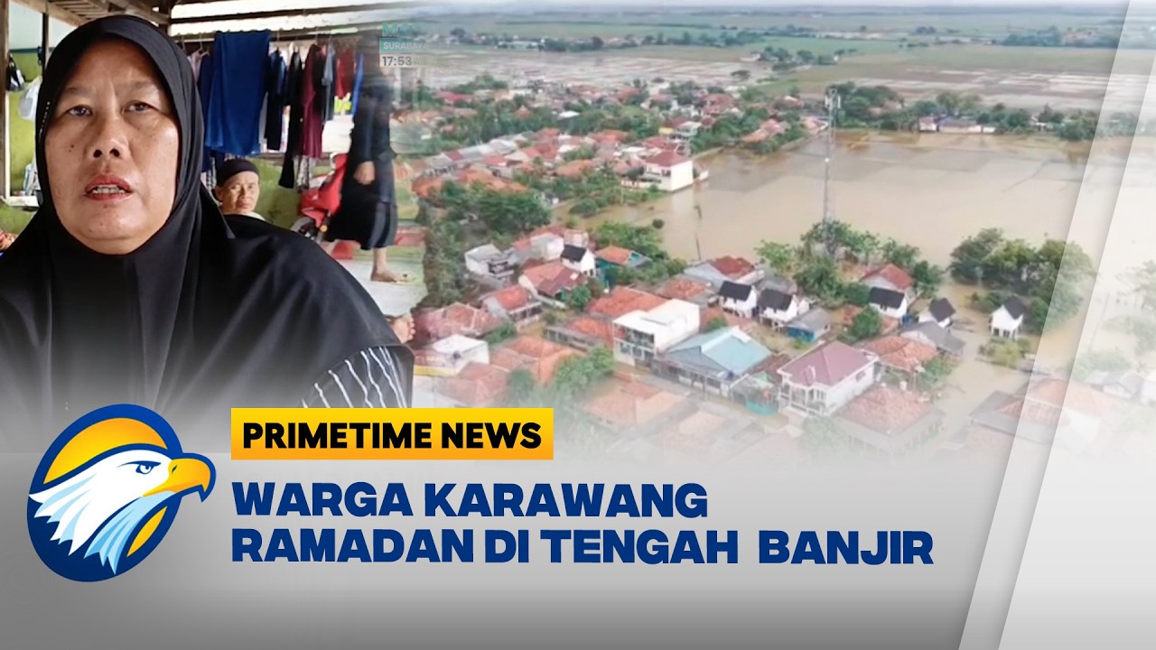 Warga Karawang Berpuasa di Tengah Genangan Banjir [Primetime News]