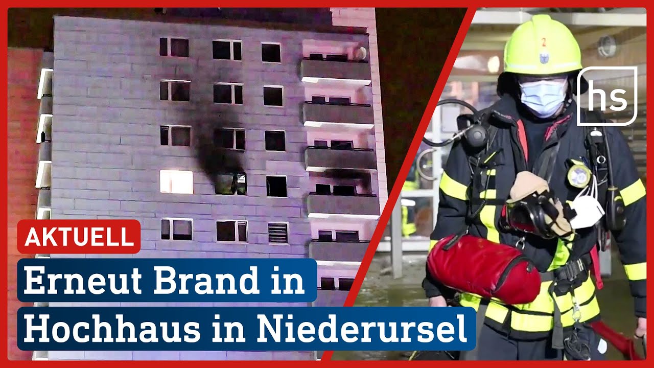 Nachbarn hörten wohl Explosion: Brand in Hochhaus-Wohnung | hessenschau