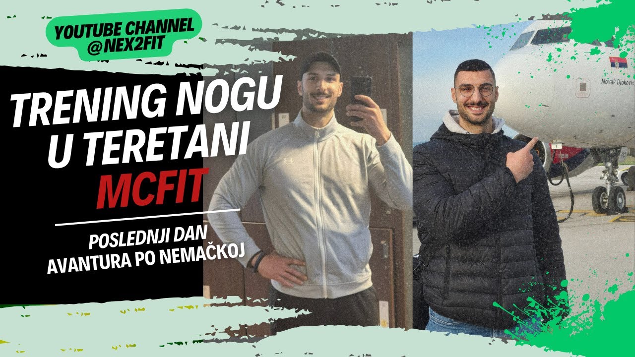 TRENIRAO SAM NOGE U TERETANI MCFIT | POSLEDNJI DAN | AVANTURE PO NEMAČKOJ | VLOG 12