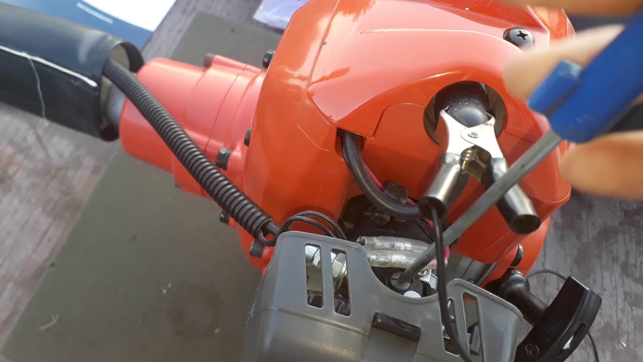Husqvarna 143R II Регулировка карбюратора.