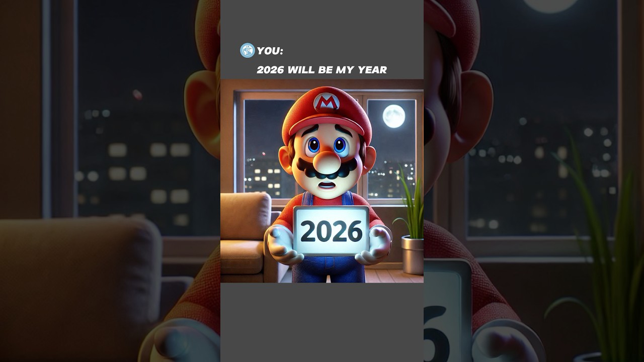 Rok 2026 będzie moim rokiem! 🥳🗓️ #mario #memy #szorty #sztuczna inteligencja #chatgpt #nowyrok #historia