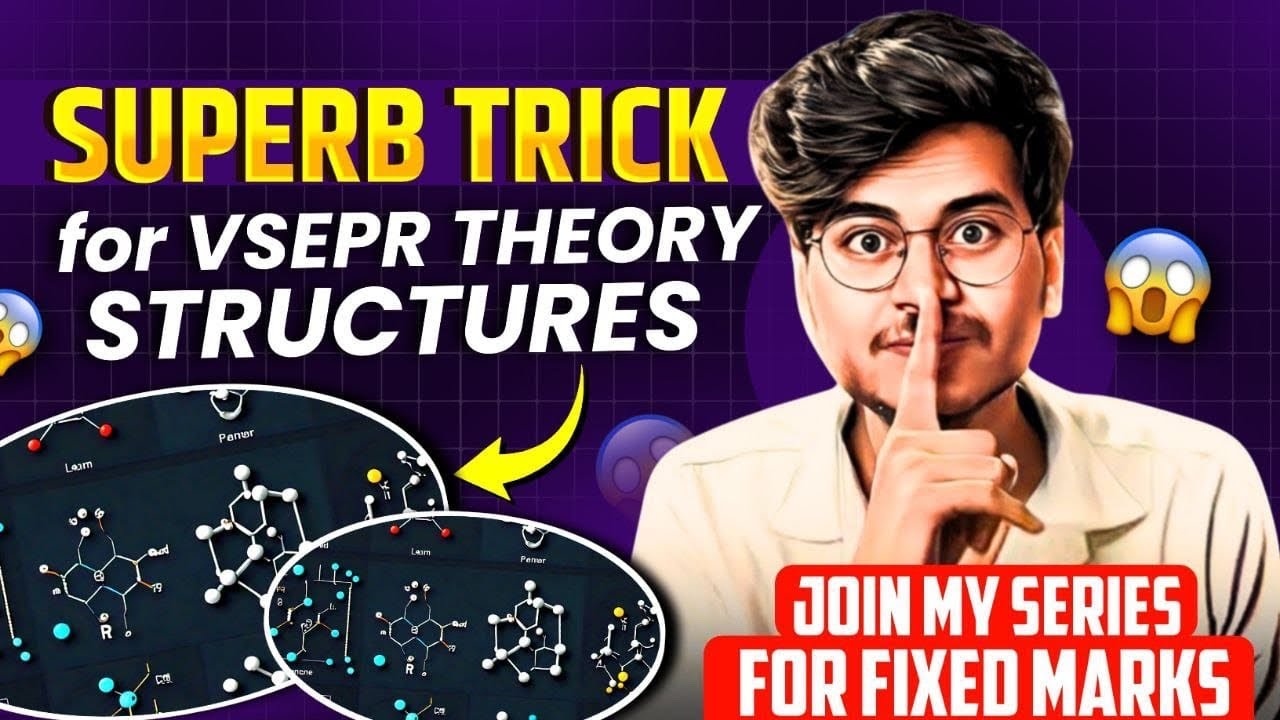 TRICKS FOR VSEPR THEORY CLASS 11 CHEMISTRY 🔥|| IMPORTANT QUESTIONS CLASS 11 CHEMISTRY FOR 2024-2025