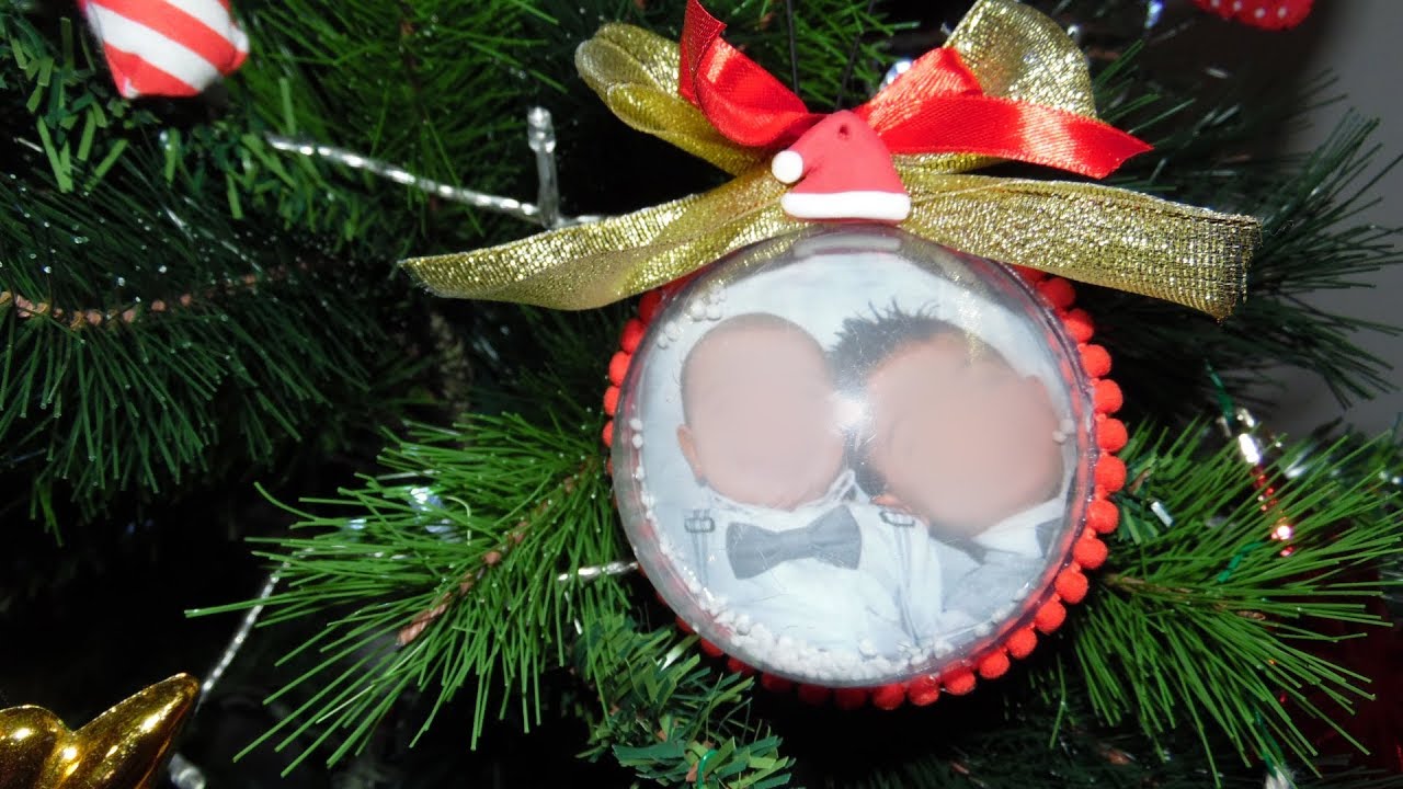 Pallina di Natale di plexiglass con foto - Tutorial