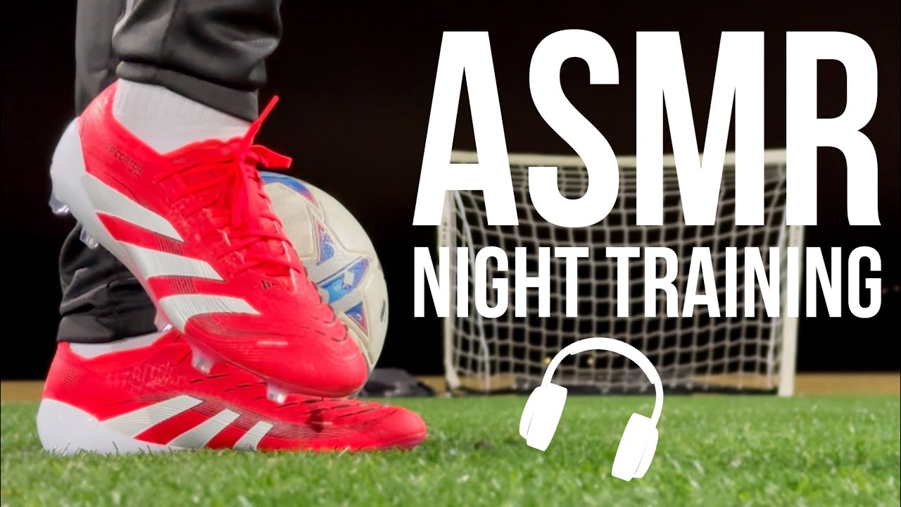 ASMR Night Training Session For Soccer / Football In Adidas Predator Elite