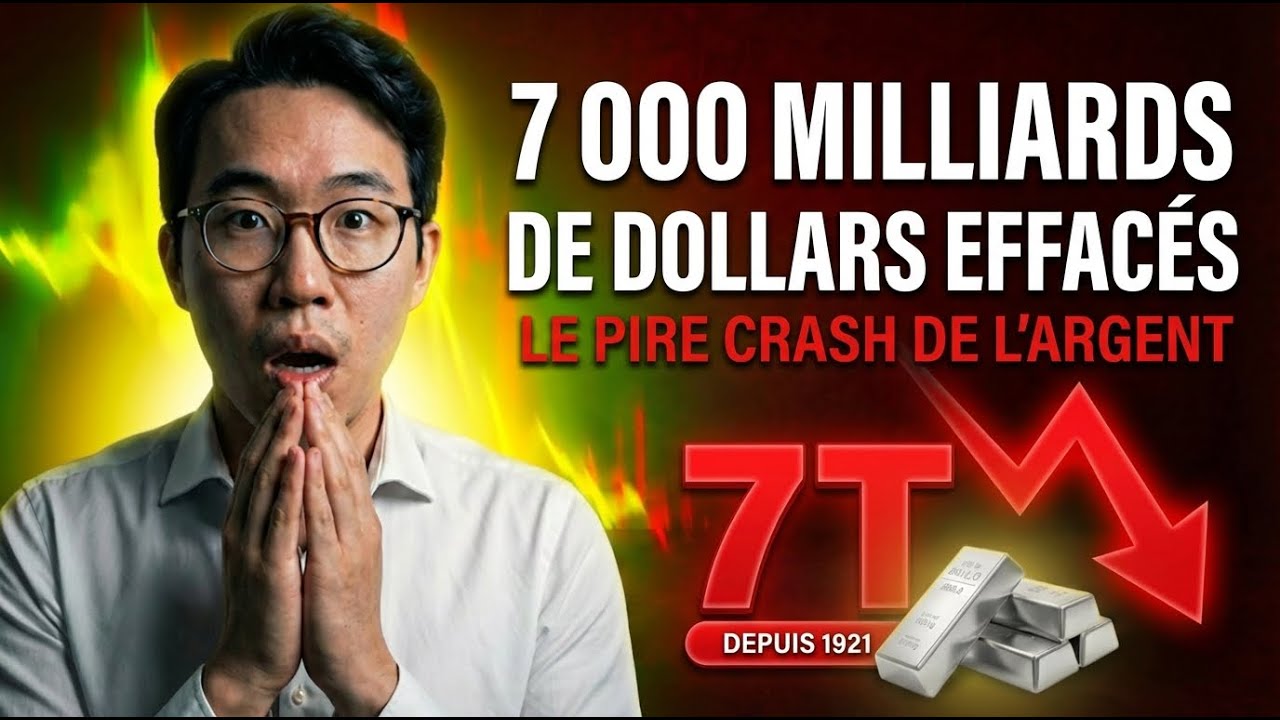 $7.000 Milliards perdus en 36h &mdash; pire chute de l&rsquo;argent depuis 1921