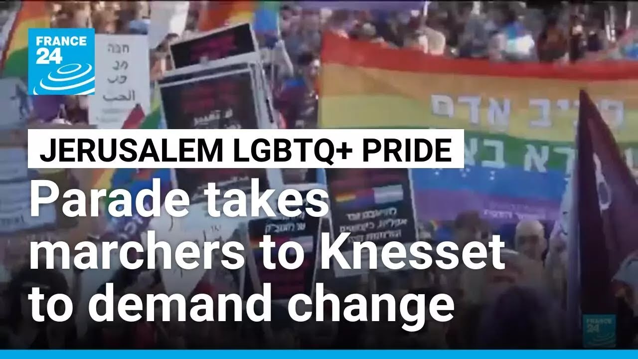 Annual Jerusalem Pride parade marches to Knesset to demand legislative change, equal rights