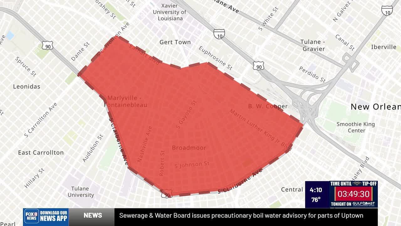 Fontainbleau-Broadmoor area back under boil water advisory