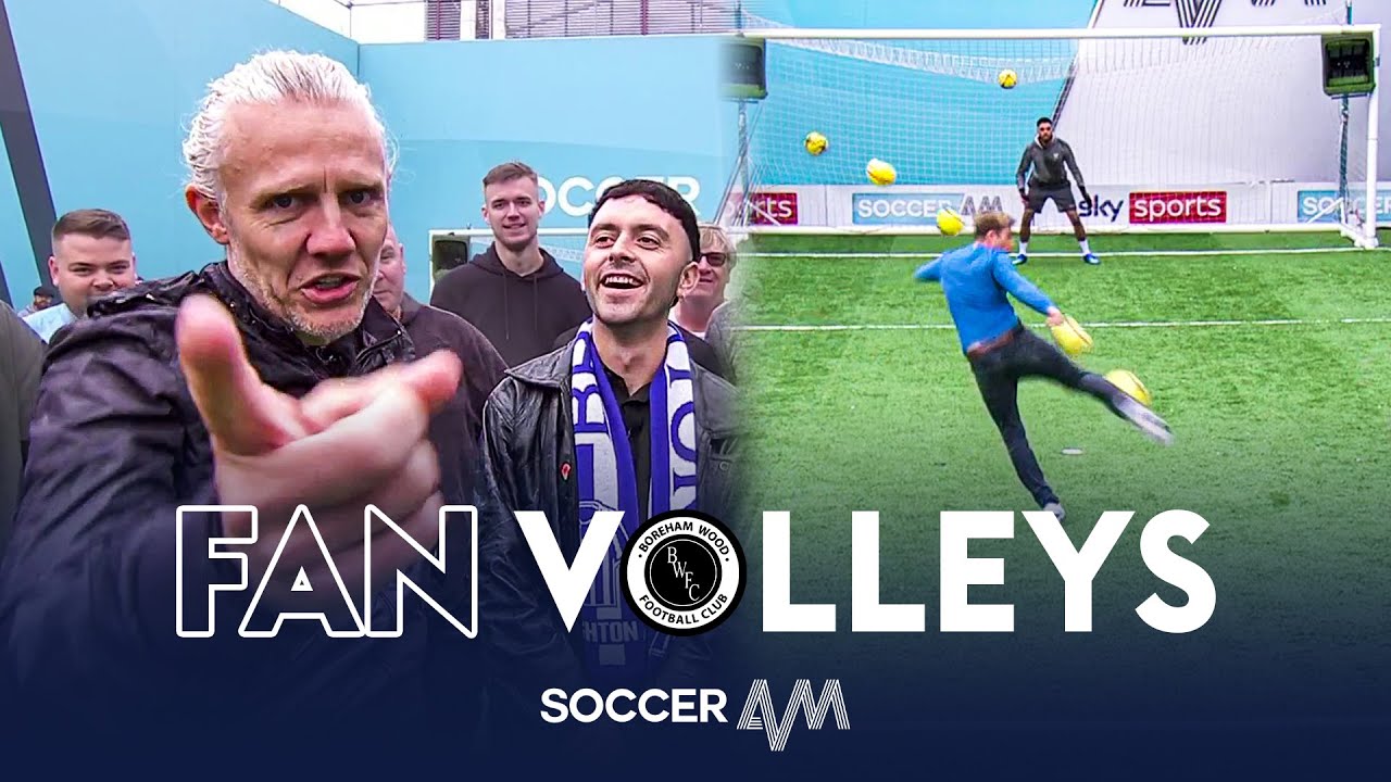 Jimmy turns on the STYLE vs Boreham Wood fans! 😍 | Soccer AM Volley Challenge