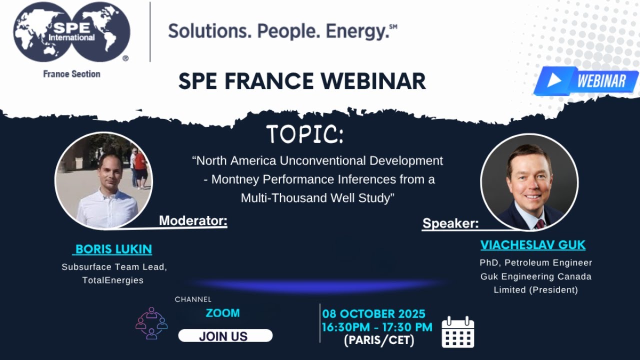 SPE France Webinar | Montney Unconventional Development by Viacheslav Guk