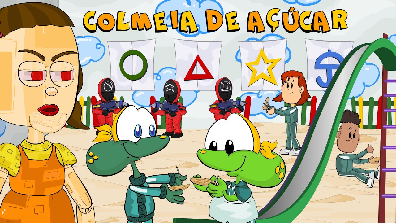 Round 6 SQUID GAME Colmeia de açúcar: O Jogo de recortar biscoito da boneca da Batatinha Frita