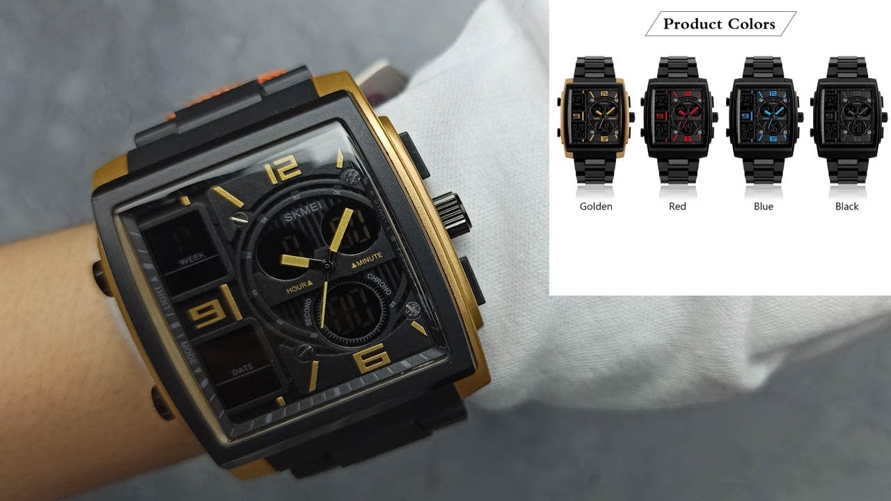 SKMEI 1274 - Review & Setting Jam Tangan Pria AnalogDual Time (Waktushop Indonesia)