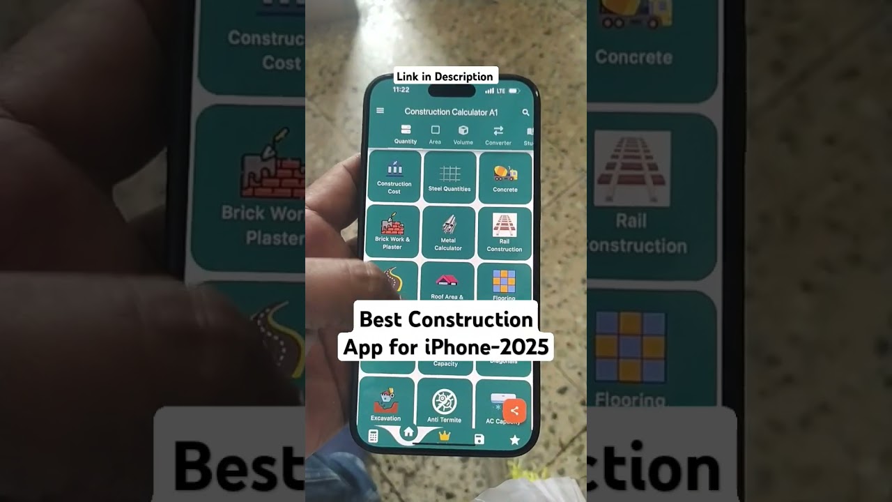 Best Best Construction Calculator app for iPhone #construction #constructioncalculatorapp #iphone