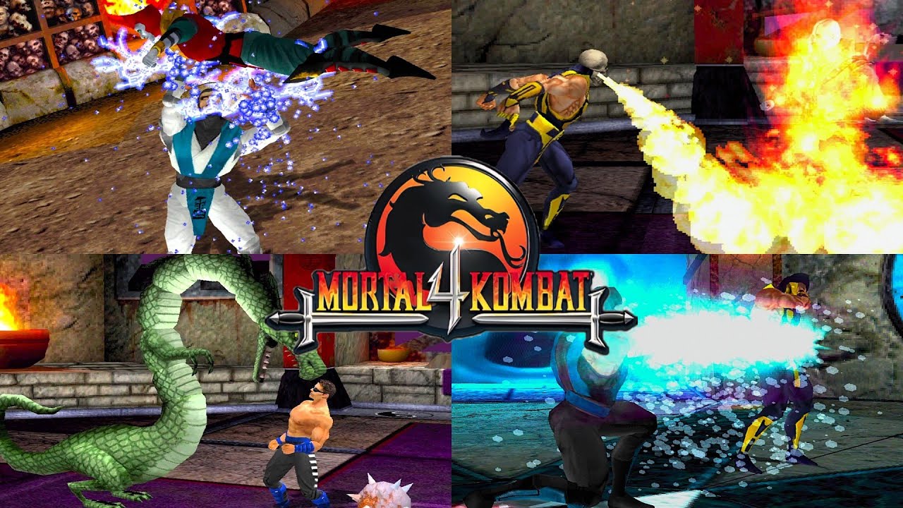 Mortal Kombat 4 - All Fatalities (Legacy Kollection | 4K 60FPS)