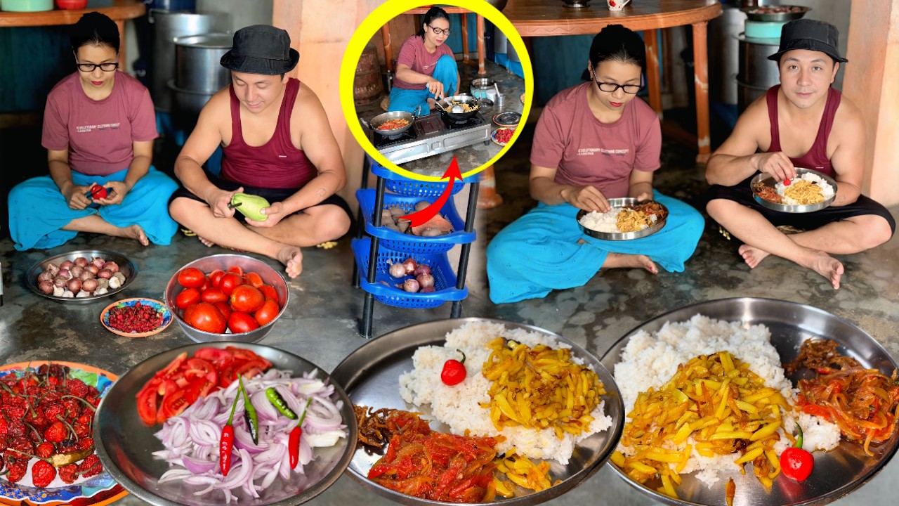 Our Morning Chores and Delicious Lunch Recipe Cooking & Eating || Darjeeling Village Vlog