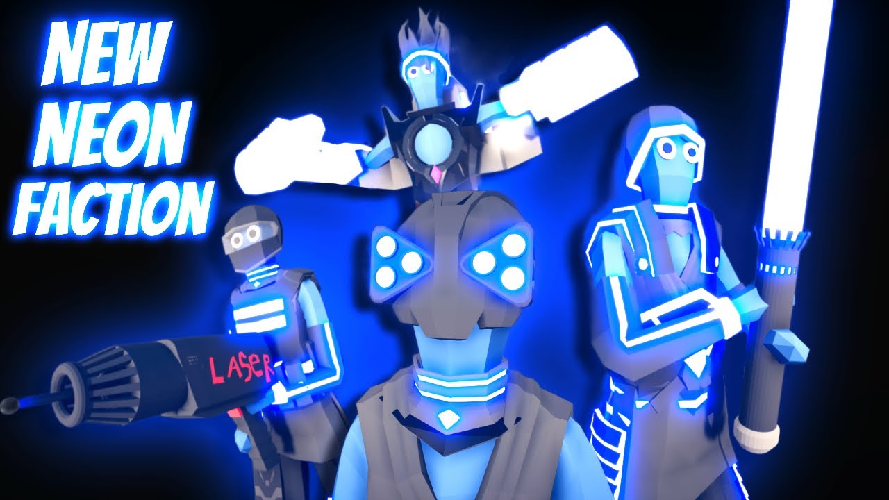 *NEW* NEON FACTION VS ALL UNITS IN TABS | Totally Accurate Battle Simulator