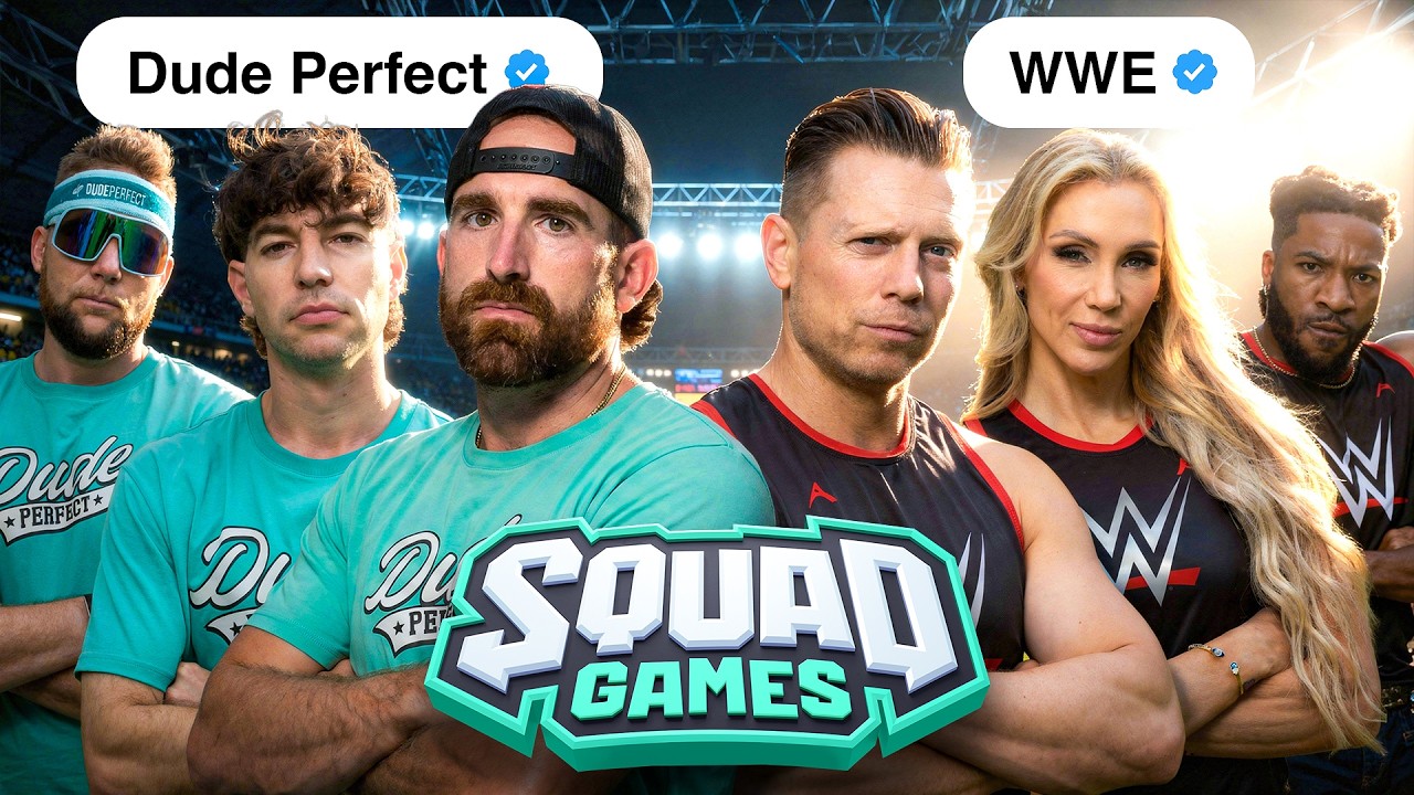 Dude Perfect vs WWE Superstars in Every Sport | Squad Games