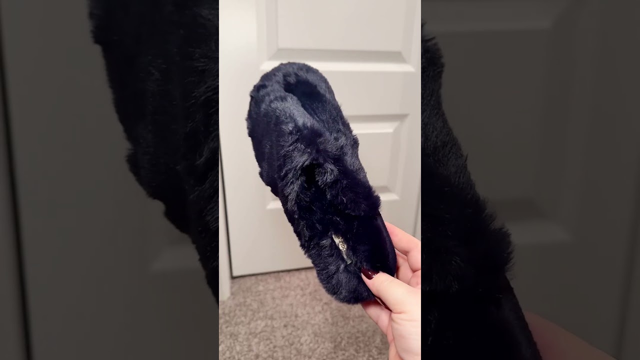 Womens Fuzzy Scuff, Non-Slip Memory Foam Slippers, Soft