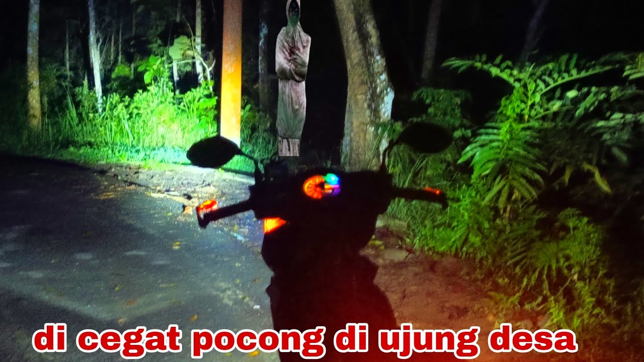Di ketawain pocong saat terabas desa terpencil angker!!! 