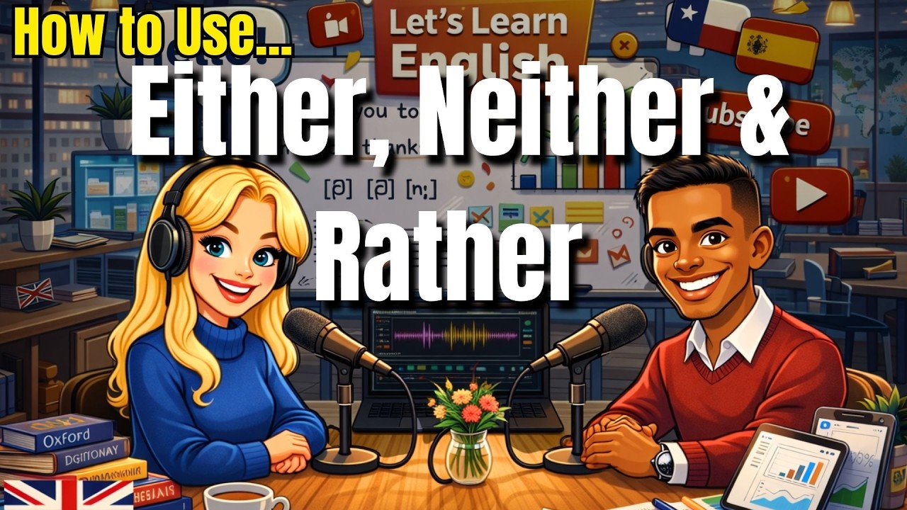 Neither & Rather in English |Conversation Practice for Beginners