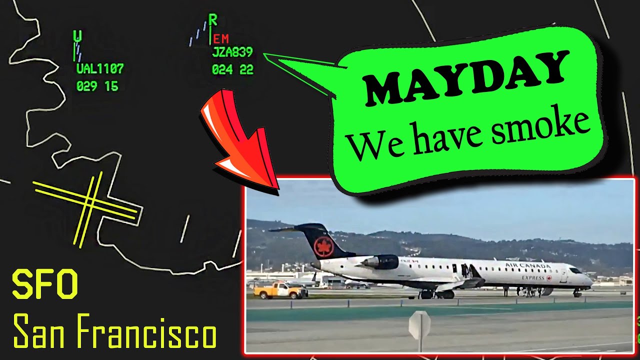 Jazz/Air Canada HAS SMOKE ONBOARD DURING TAKEOFF from San Francisco!