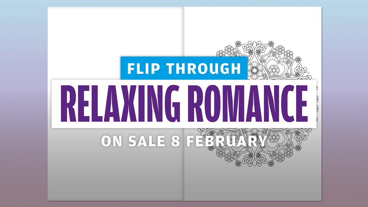 MINDFUL MANDALAS colouring flip through | Mindful Mandalas Relaxing Romance #02