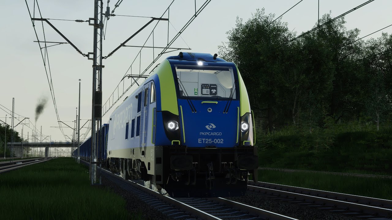 SimRail / На грузовом с опозданием 1ч:30мин.