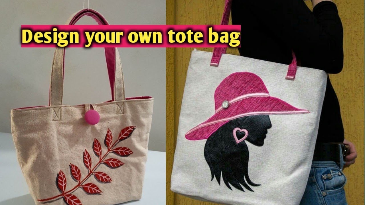 Creative and eye catching tote bag design/ designer fabric bags