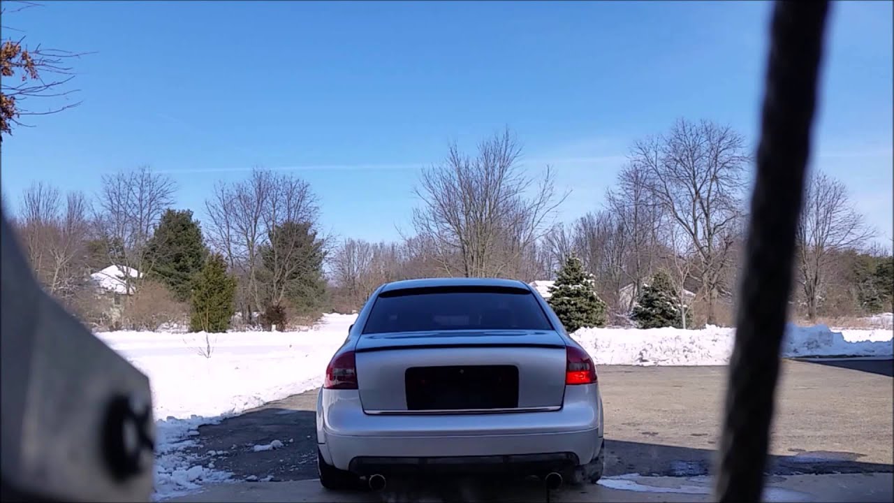 2000 Audi A6 C5 No cats, x pipe, 2.25 tubing, race bullet mufflers