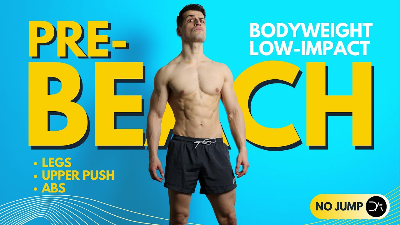 35 minute BODYWEIGHT Workout (No Jump, No Equipment, Low Impact)