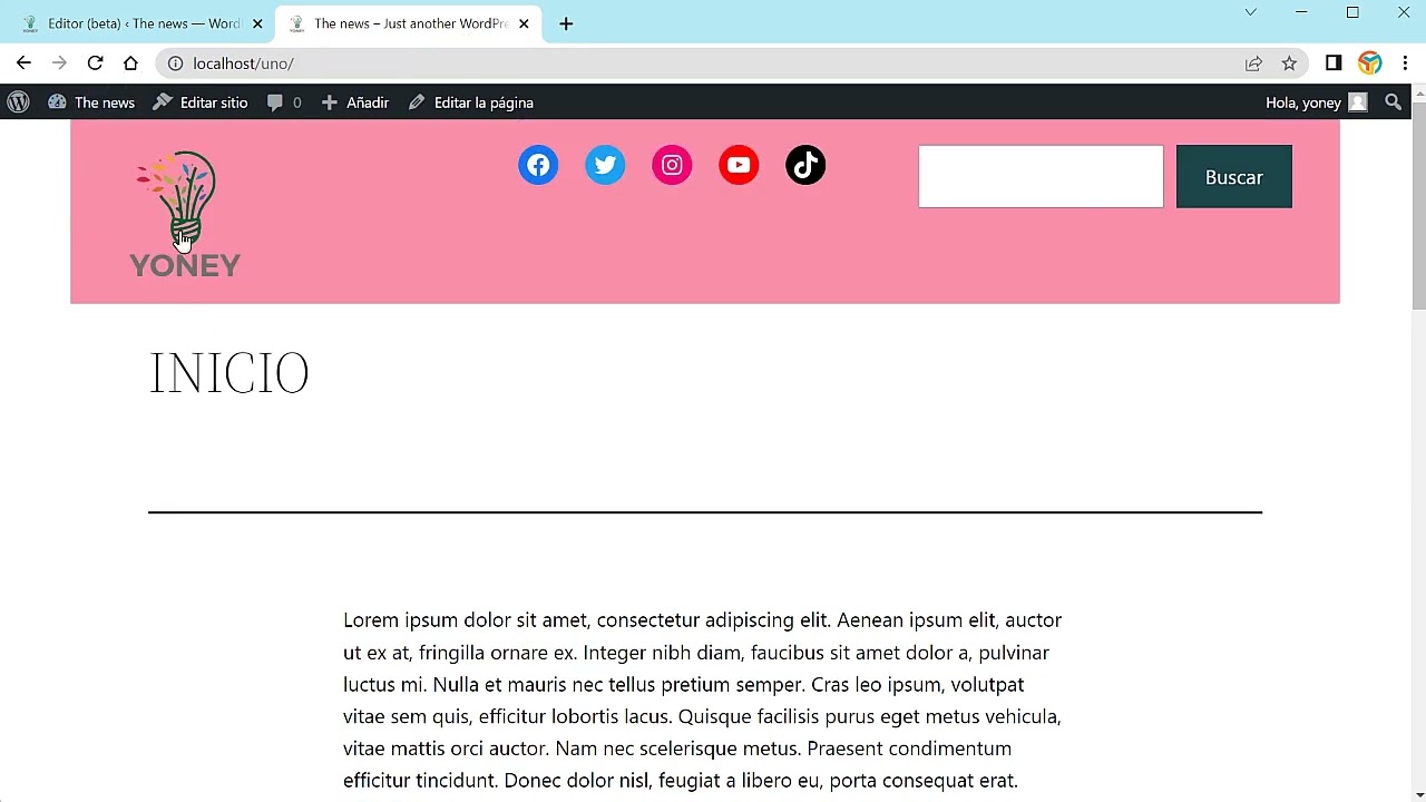 Cómo modificar la Cabecera en Wordpress