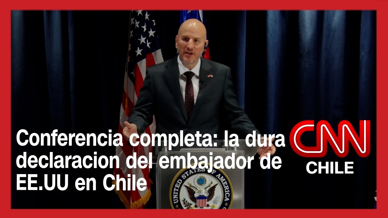 Conferencia completa: la dura declaracion del embajador de EE.UU en Chile
