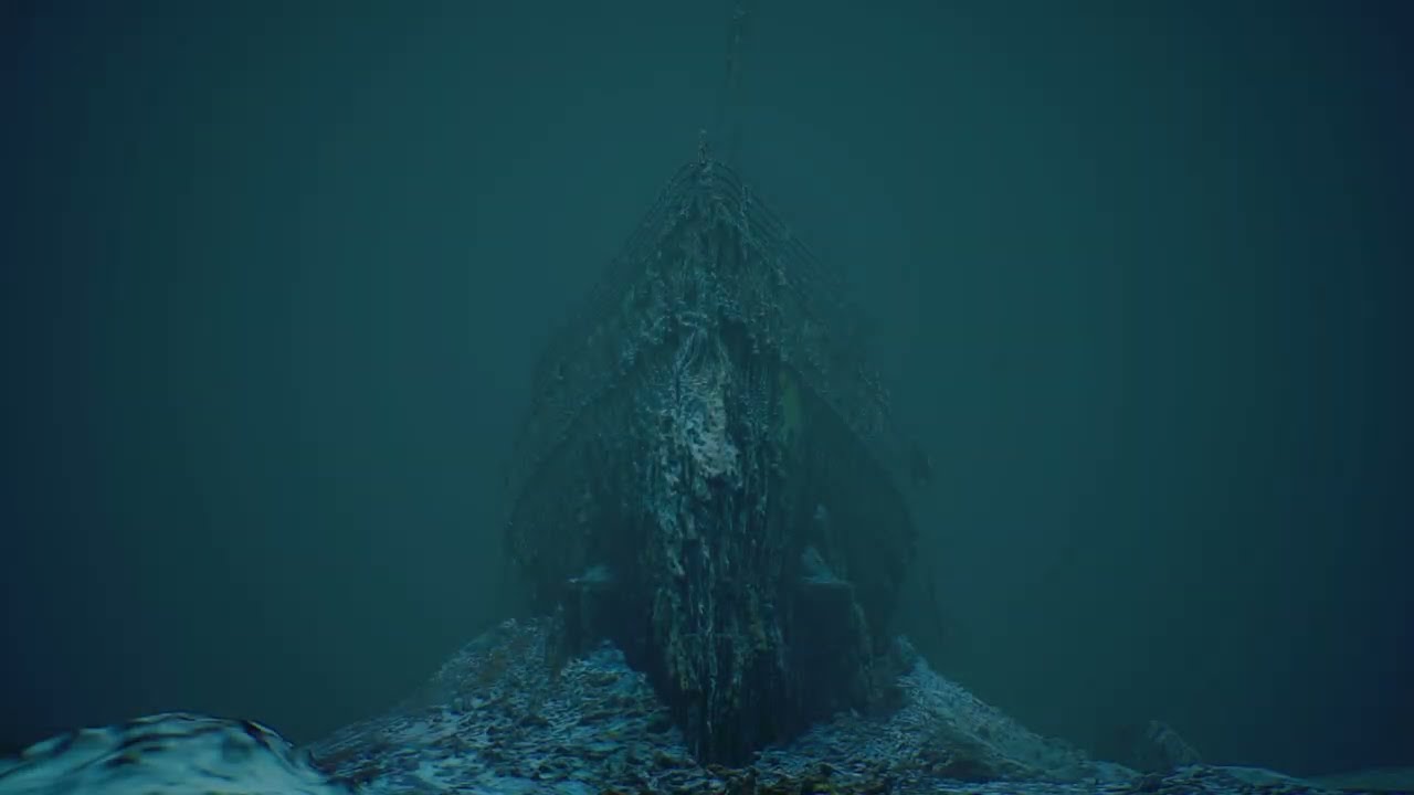 TITANIC VR VS TITANICS DIGITAL TWIN. THE BOW.  VERSION 1 OF 2