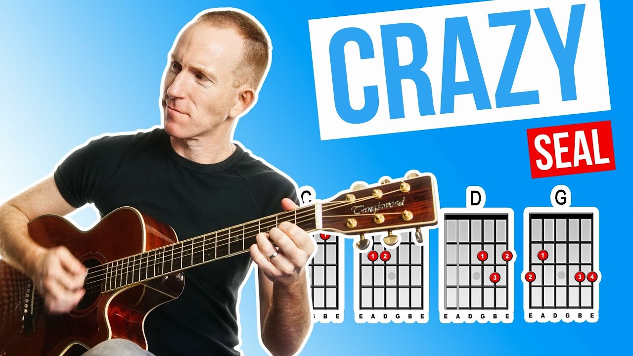 Crazy ★ Seal ★ Acoustic Guitar Lesson [with PDF]