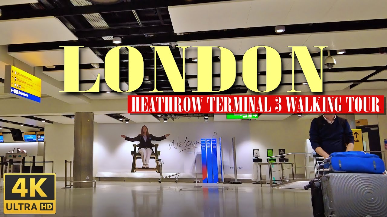 London Heathrow Terminal 3 walking tour | Departures and Arrivals  Landside | England UK | Nov. 2024