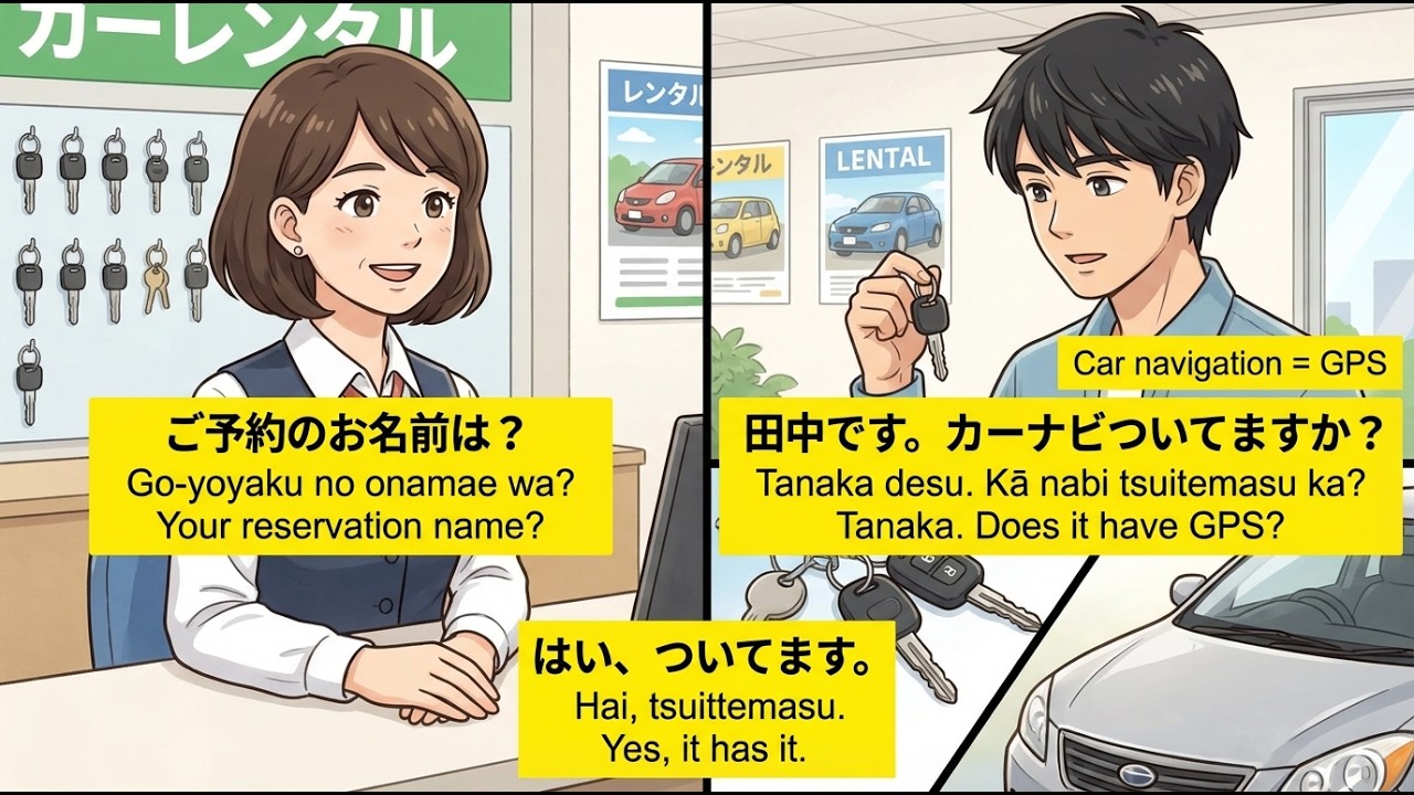 60-Second Japanese for Drivers | Real Travel Scenarios