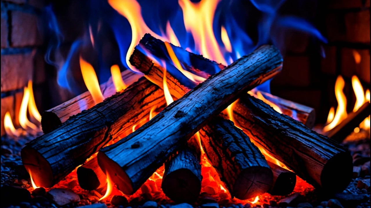 Cozy Fireplace 4K Ambience with Crackling Fire Sounds | Relaxing Fire for Sleep