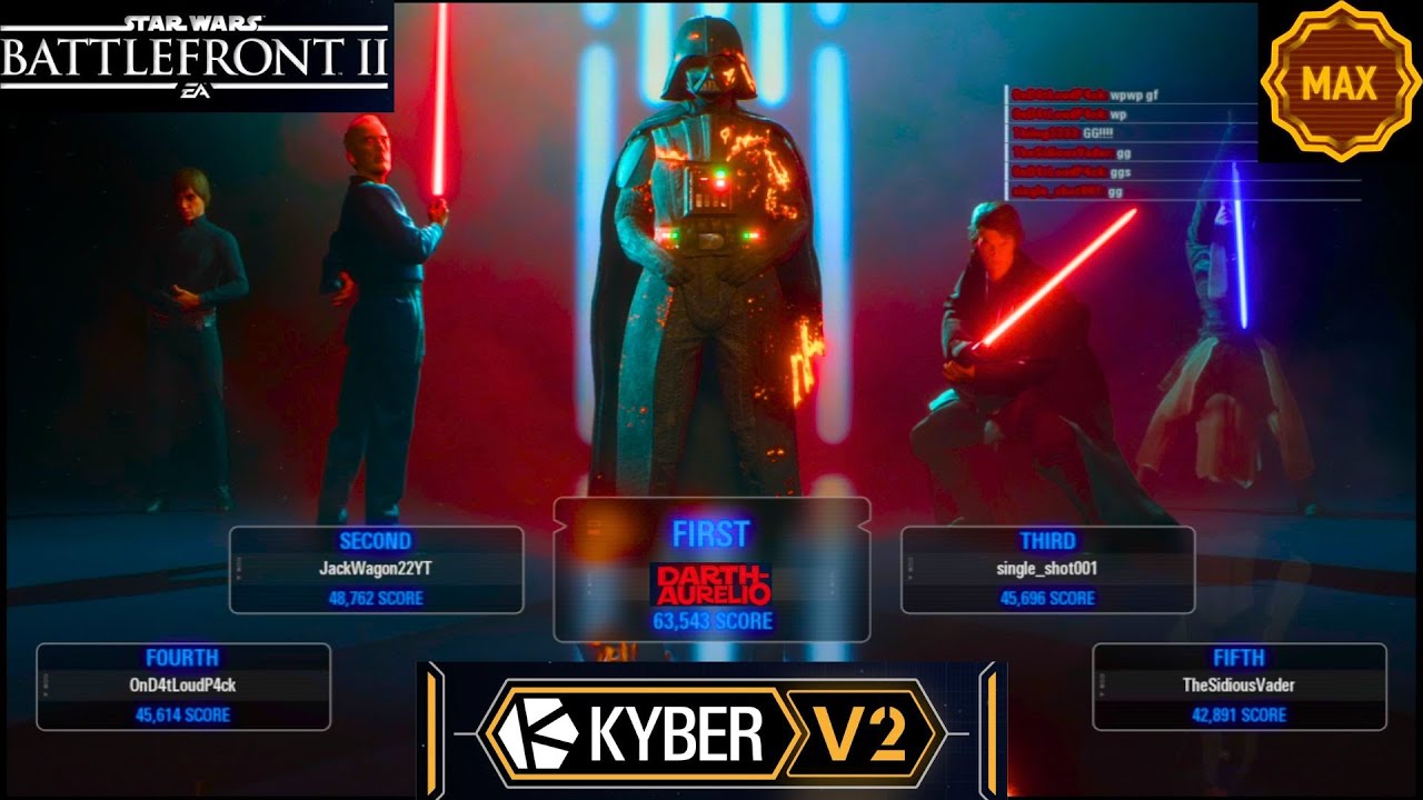 LORE ACCURATE VADER & DOOKU TAKE ON KYBER PRO LOBBY OUT NUMBERED | STAR WARS BATTLEFRRONT 2 | HVV