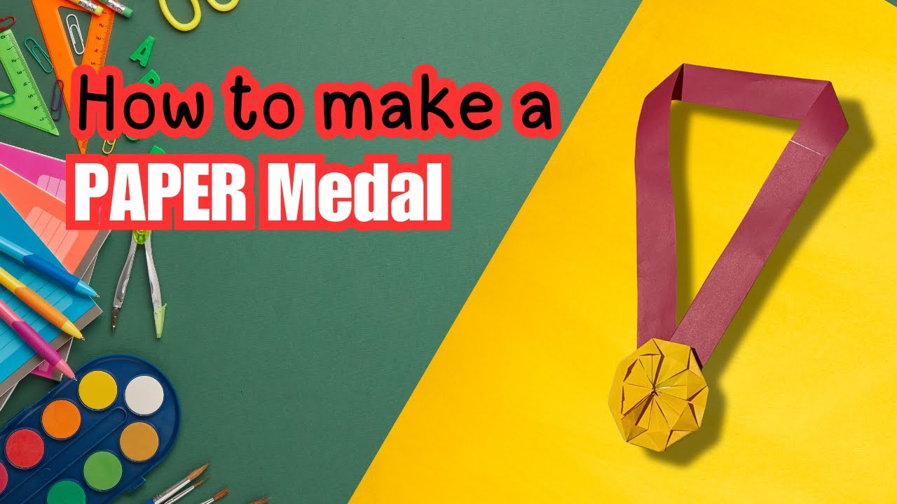 How to Make a Paper Medal for Kids | Easy Paper Medal Craft