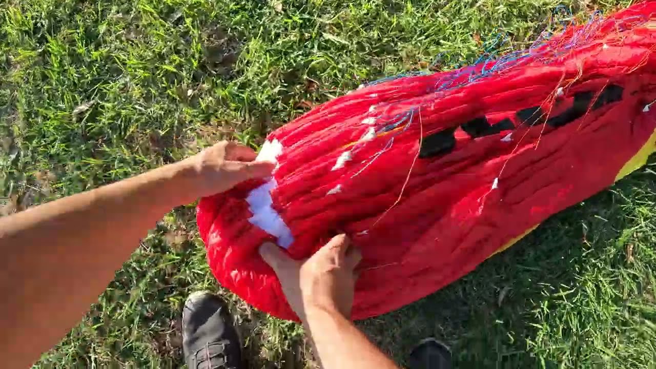 Ozone Kona3 wing unboxing and failed kiting paragliding / paramotor 4k