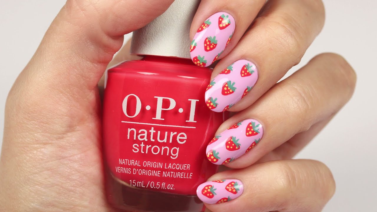 Strawberry Nail Art Tutorial