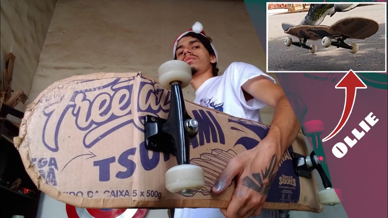 TESTANDO SKATE DE PAPELÃO (muito resistente!💪😮)