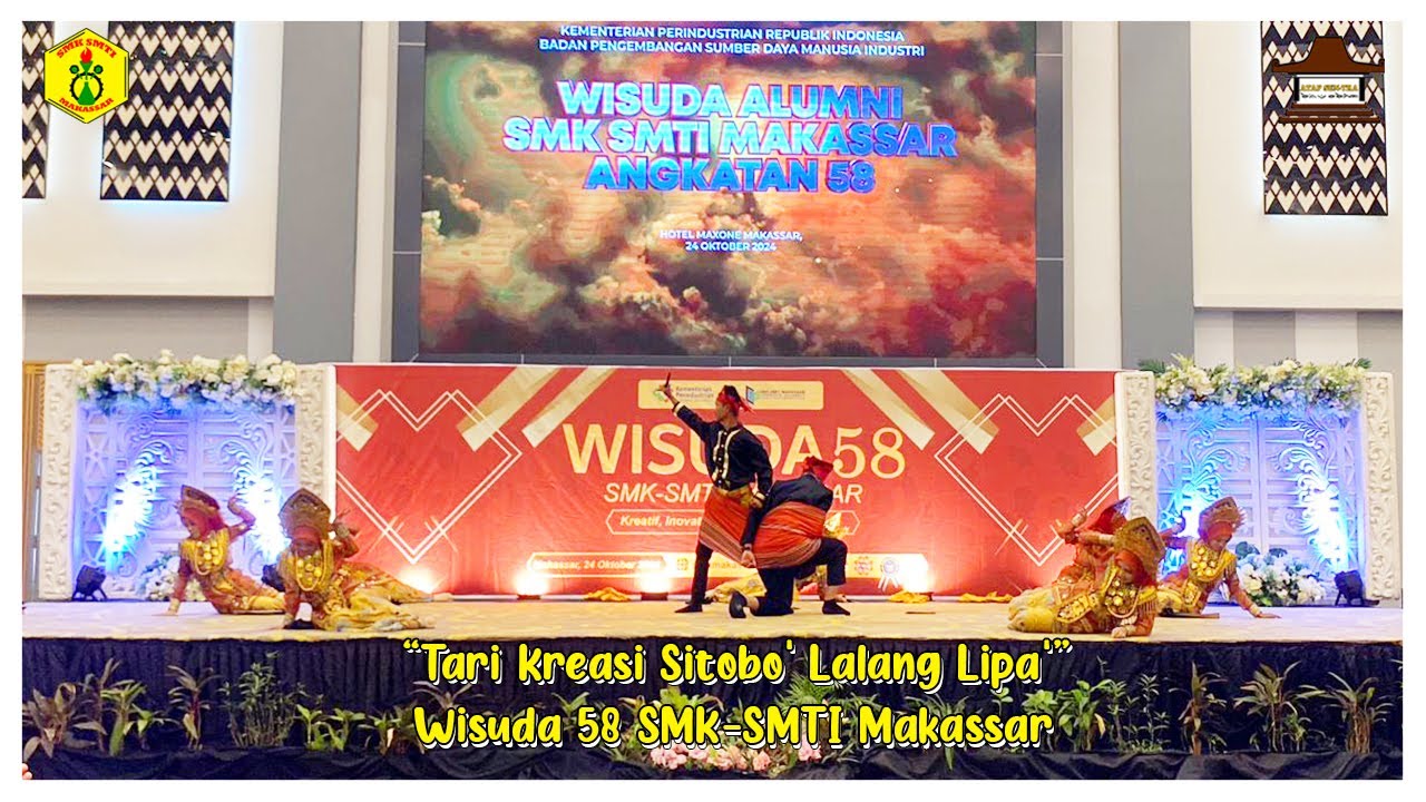TARI KREASI SITOBO' LALANG LIPA' (Atap Sentra SMK-SMTI Makassar)