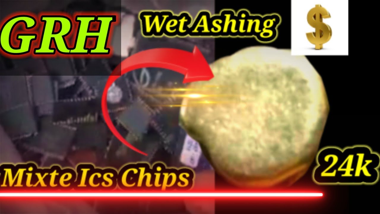 Gold recovery form ICS chips using wet chimical/  recycle gold from Ashing ICS  chips
