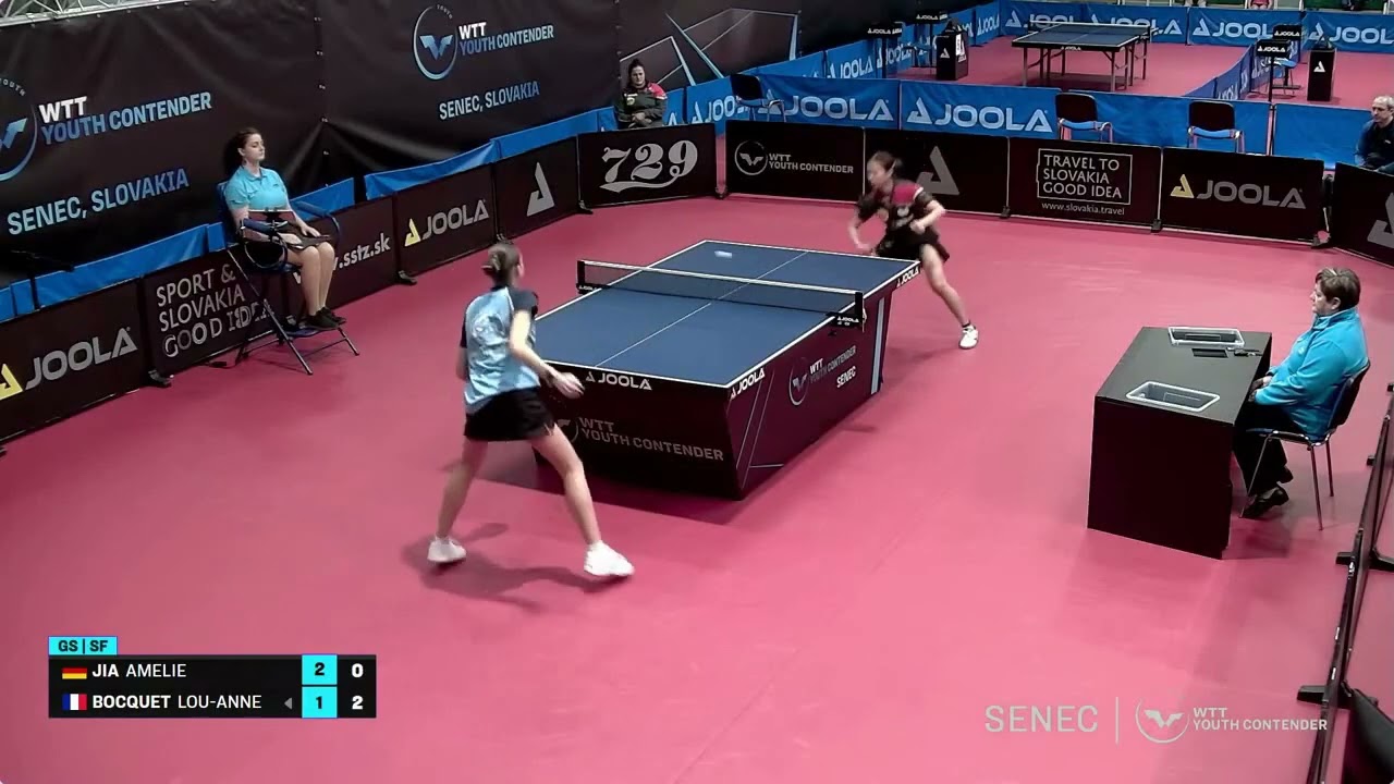 Amelie Jia (GER) vs Lou-Anne Bocquet (FRA) | U15 SF | 2024 WTT Youth Contender Senec